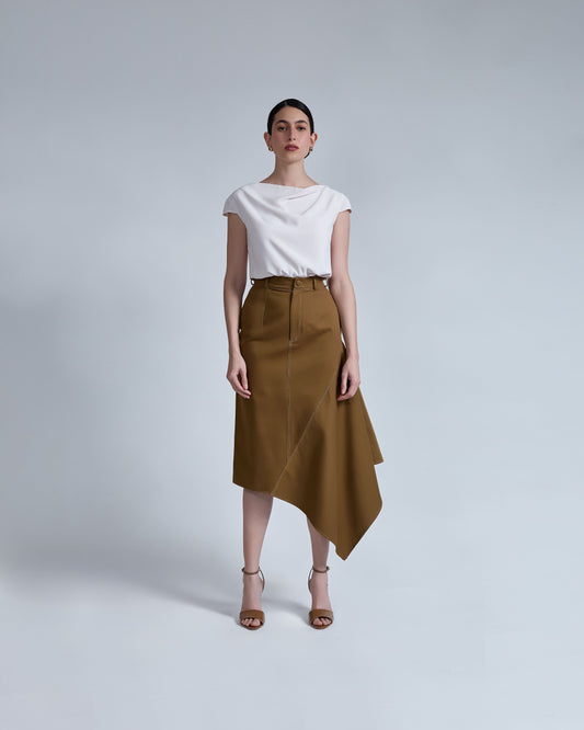 Falda Nostalgia Ocre