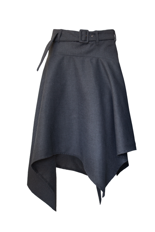 Falda vertice gris