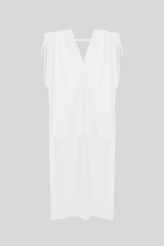 Blusa Lupita Asimétrica Blanca